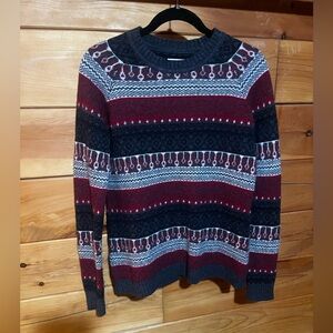 Duluth Trading Co Women's Sweater - Red, Black, Gray